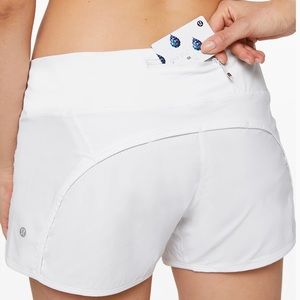 lululemon white runtime short